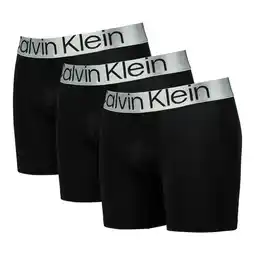 Foot Locker Calvin Klein Boxer Brief 3 Pack Ondergoed Unisex - Zwart - Maat S - Katoen aanbieding