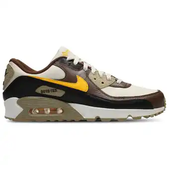 Foot Locker Nike Air Max 90 Sneakers Heren - Bruin - Maat 41 - Mesh/Synthetisch aanbieding