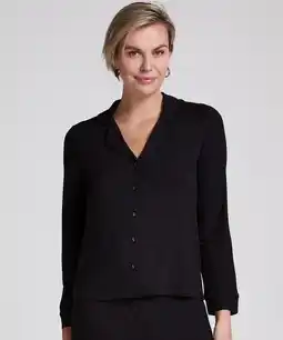 Hunkemoller Hunkemöller Jacket Rib Essential Zwart aanbieding