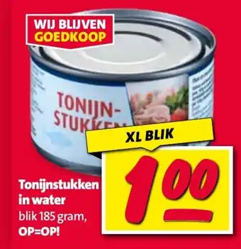 Nettorama Tonijnstukken in water aanbieding