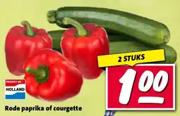 Nettorama Rode paprika of courgette aanbieding