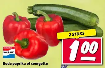 Nettorama Rode paprika of courgette aanbieding