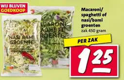 Nettorama Macaroni spaghetti of nasi bami groenten aanbieding