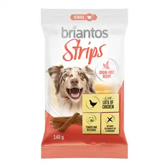 Zooplus Briantos Strips Kip Graanvrij - 140 g aanbieding