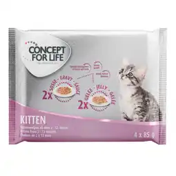 Zooplus Concept for Life Probeerpakket 4 x 85 g - Kitten aanbieding