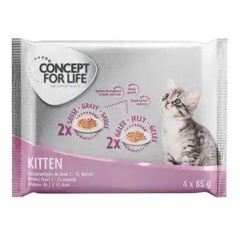 Zooplus Concept for Life Probeerpakket 4 x 85 g - Kitten aanbieding