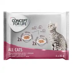 Zooplus Concept for Life Probeerpakket 4 x 85 g - All Cats aanbieding
