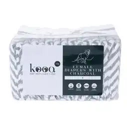 Zooplus kooa vrouwelijke hondenluiers met houtskool - maat: S aanbieding
