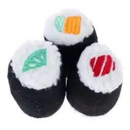 Zooplus TIAKI kattenspeelset sushi rollen 3-pack kat aanbieding