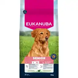 Zooplus 2x12kg Eukanuba Premium Nutrition Senior Large & Giant Breed Lamb & Rijst Droogvoer voor honden aanbieding