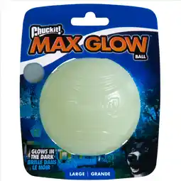 Zooplus Chuckit! Max Glo Glow Ball Medium - Maat L: Ø 7,6 cm aanbieding