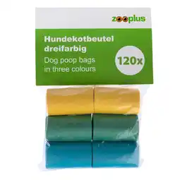 Zooplus zoolove Hondenpoepzakjes Driekleurig - 6 Rollen à 20 zakjes aanbieding