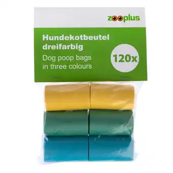 Zooplus zoolove Hondenpoepzakjes Driekleurig - 6 Rollen à 20 zakjes aanbieding