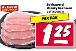 Nettorama Bakbacon of streaky bakbacon aanbieding