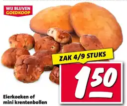 Nettorama Eierkoeken of mini krentenbollen aanbieding