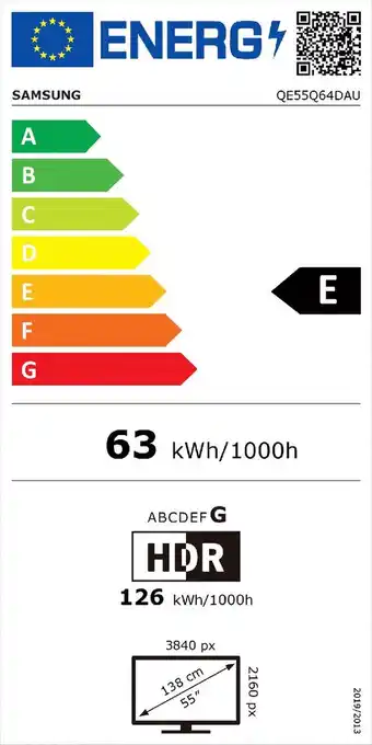 MediaMarkt SAMSUNG 55Q64D QLED 4K (2024) aanbieding