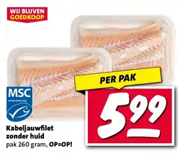 Nettorama Kabeljauwfilet zonder huid aanbieding