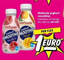 Nettorama Melkunie yoghurt smoothies aanbieding