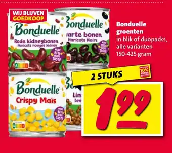 Nettorama Bond Bonduelle groenten aanbieding