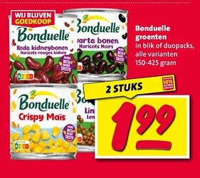 Nettorama Bond Bonduelle groenten aanbieding