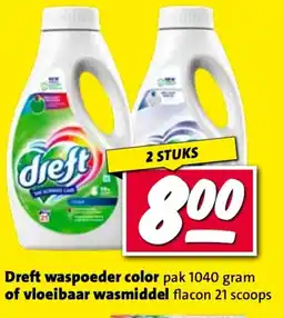 Nettorama Dreft waspoeder color aanbieding