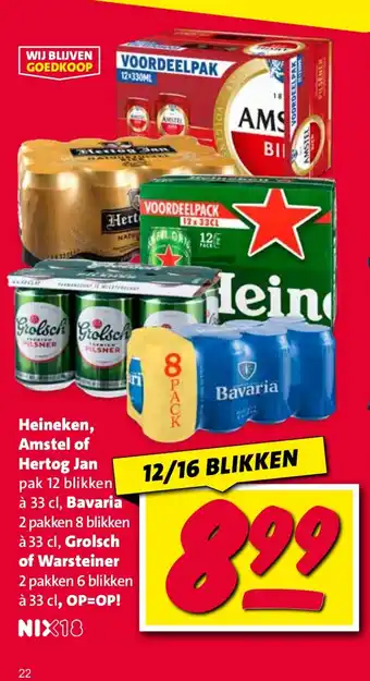 Nettorama Heineken, Amstel of Hertog Jan aanbieding