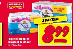 Nettorama Page toiletpapier compleet & schoon aanbieding