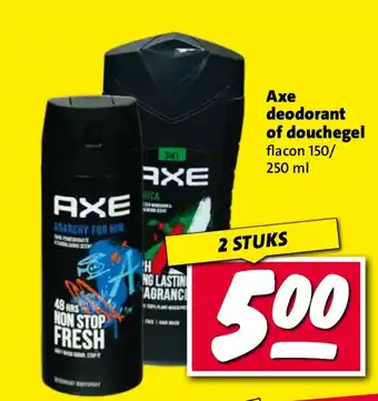Nettorama Axe deodorant of douchegel aanbieding