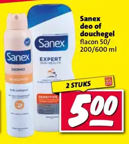 Nettorama Sanex deo of douchegel aanbieding