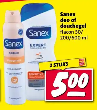 Nettorama Sanex deo of douchegel aanbieding