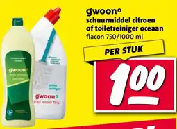 Nettorama Gwoon schuurmiddel citroen of toiletreiniger oceaan aanbieding