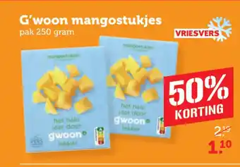Coop G'woon mangostukjes aanbieding
