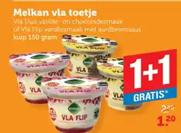 Coop Melkan vla toetje aanbieding