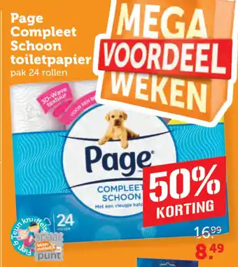 Coop Page Compleet Schoon toiletpapier aanbieding
