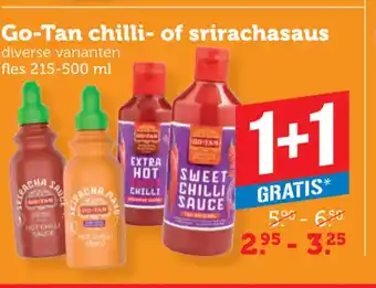 Coop Go-Tan chilli- of srirachasaus aanbieding