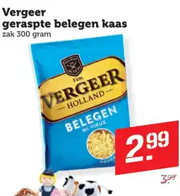 Coop Vergeer geraspte belegen kaas aanbieding