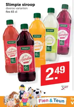 Coop Slimpie siroop aanbieding