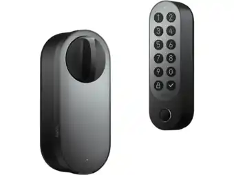 MediaMarkt Aqara Smart Lock U200 Black Slim Slot Zwart aanbieding