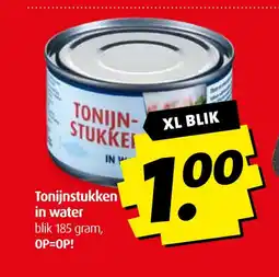 Boni Tonijn- stukkei in water aanbieding