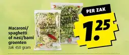 Boni Macaroni/ spaghetti of nasi/bami groenten aanbieding