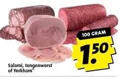 Boni Salami, tongenworst of Yorkham³ aanbieding