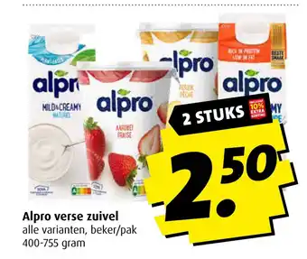 Boni Alpro verse zuivel aanbieding