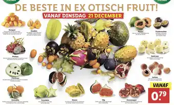 Lidl Diverse soorten exotisch fruit aanbieding