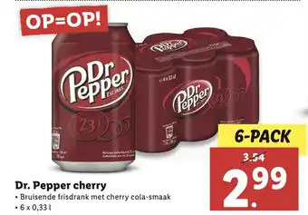 Lidl Dr. Pepper cherry aanbieding