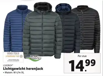 Lidl LIVERGY Lichtgewicht herenjack aanbieding