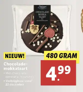 Lidl Chocolade- mokkataart aanbieding