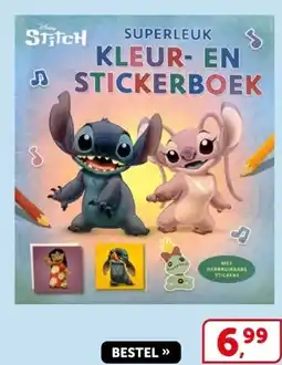 Boekenvoordeel STICH SUPERLEUK KLEUR- EN STICKERBOEK aanbieding