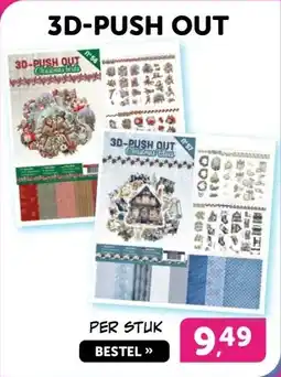 Boekenvoordeel 3D-PUSH OUT aanbieding