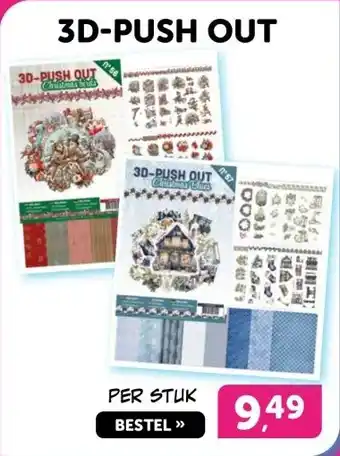 Boekenvoordeel 3D-PUSH OUT aanbieding
