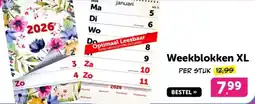 Boekenvoordeel Weekblokken XL aanbieding